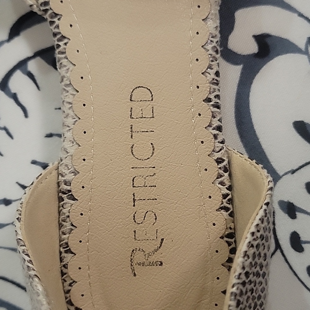 Restricted Snakeskin Pattern Flats - image 2